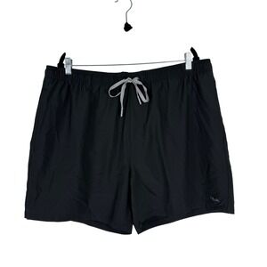 Huk Pursuit Volley Swim Shorts Mens XXL Black Fishing Beach 5.5 Inseam UPF NWT